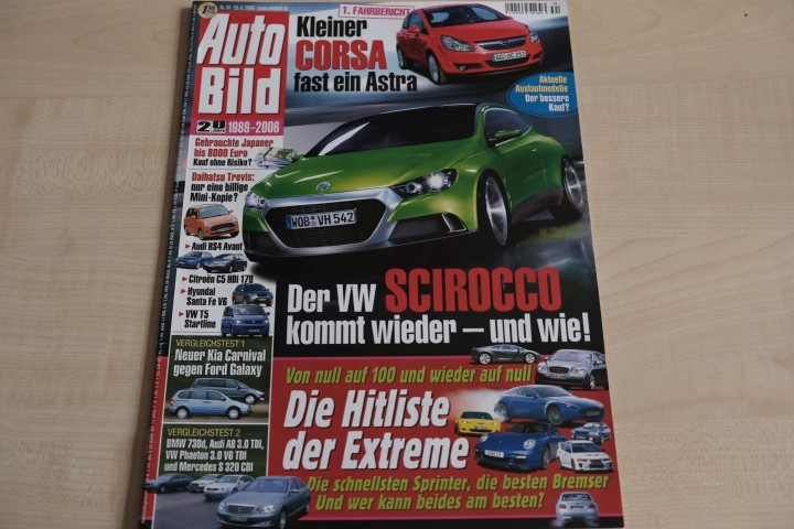 Deckblatt Auto Bild (34/2006)